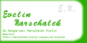 evelin marschalek business card
